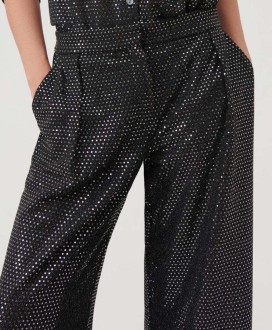 Sequinned trousers