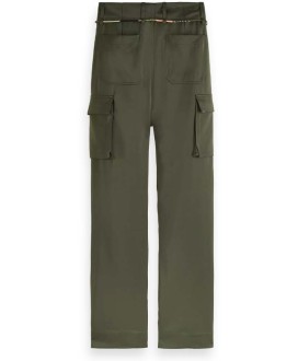 Faye - high rise relaxed tapered leg paper bag utility pant