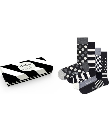 Classic black n white socks gift box