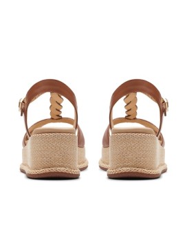 Clarks Kimmei Twist Tan Leather