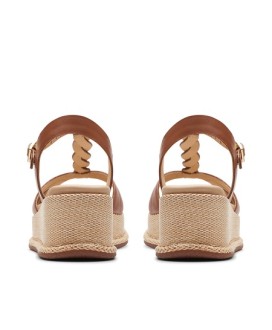 Clarks Kimmei Twist Tan Leather