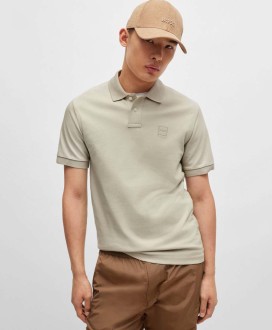SLIM-FIT POLO SHIRT WITH LOGO PATCH