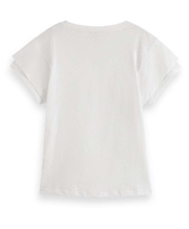 Short-sleeved v-neck t-shirt