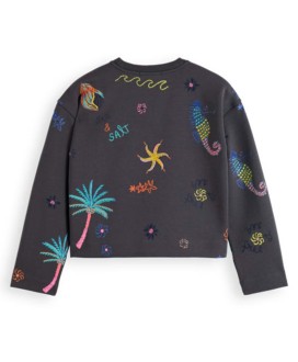 Embroidered sweatshirt