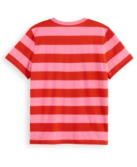 Regular fit striped cotton t-shirt