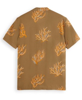 Allover printed short sleeve shirt