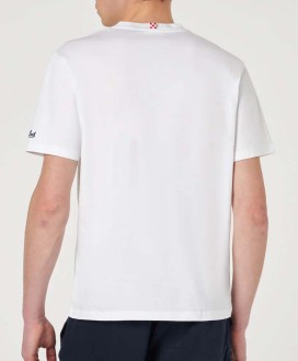 Man cotton t-shirt with St. Barth Vespa Friend print