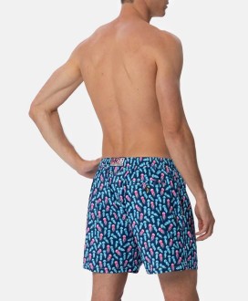 Comfort Light classic stretch swim shorts with jellyfishes print