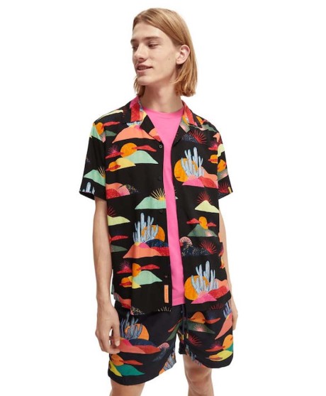 Abel Macias X Scotch & Soda Printed Shortsleeve Shirt