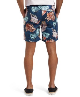 Long length swim short with all over print