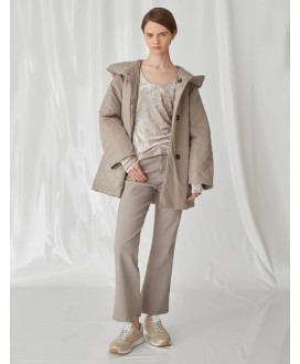 Marella Reversible hooded down jacket