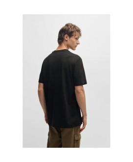 Boss Cotton-jersey slim-fit T-shirt with logo print