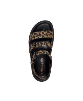 Flat Sandal καφέ λεοπάρ