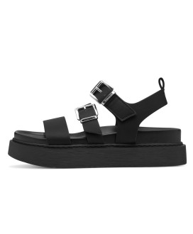 Flat Sandal μαύρο