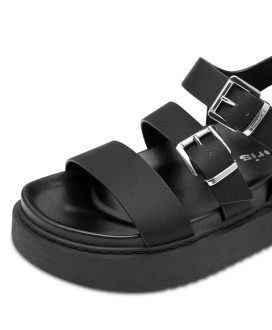 Flat Sandal μαύρο