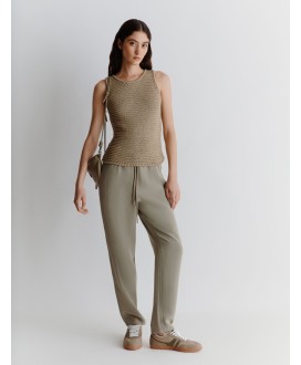 Flowing joggers - GREEN