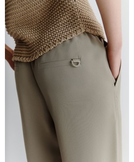 Flowing joggers - GREEN