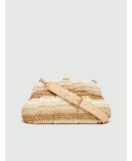 Multicoloured clutch - Natural