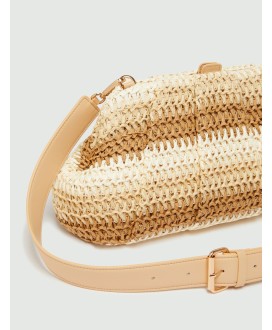 Multicoloured clutch - Natural
