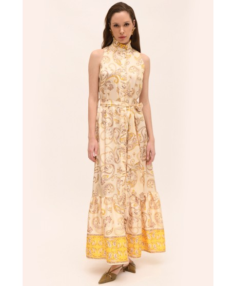 Satin Maxi Sleeveless Dress