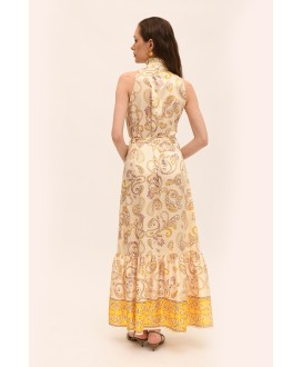 Satin Maxi Sleeveless Dress