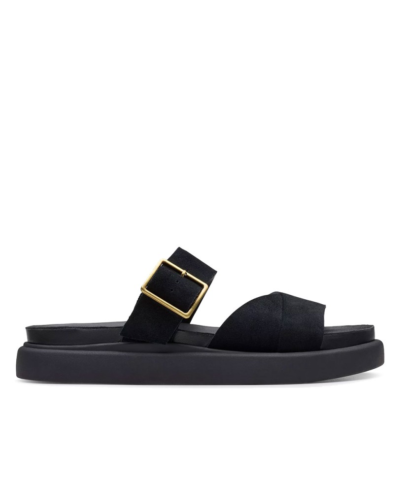 Aristella Mule Black Suede