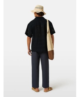 Crochet Short Sleeve Shirt