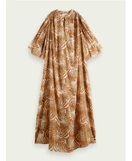 Printed organic cotton kaftan