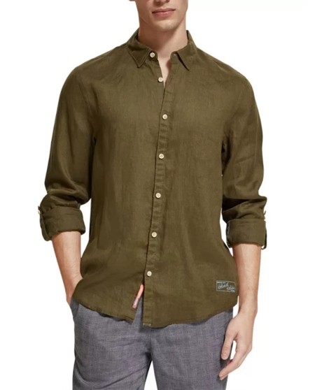 Linen Shirt Roll up Sleeves