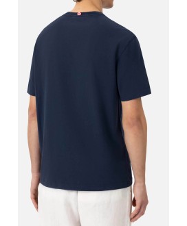 Cotton T-shirt with 'I need money for car' embroidery