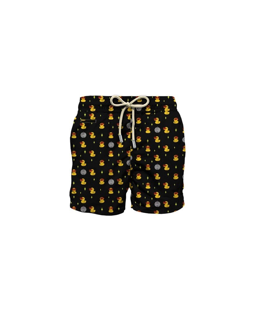 Lightweight fabric swim shorts Lighting with duck print