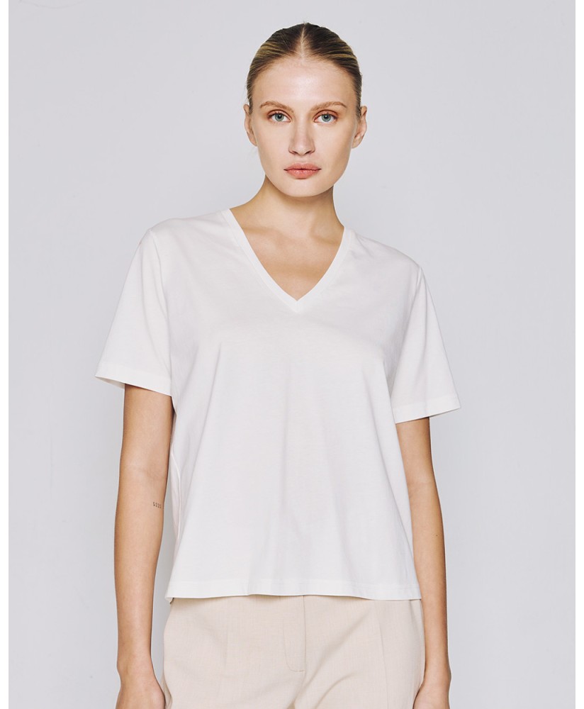 T-shirt V λαιμόκοψη