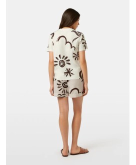 All over printed regular fit T-shirt
