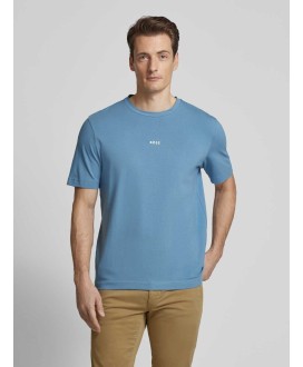 T-SHIRT IN STRETCH COTTON WITH LOGO PRINT