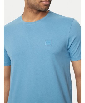 Boss Cotton-jersey T-shirt with logo patch