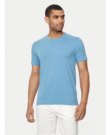Boss Cotton-jersey T-shirt with logo patch