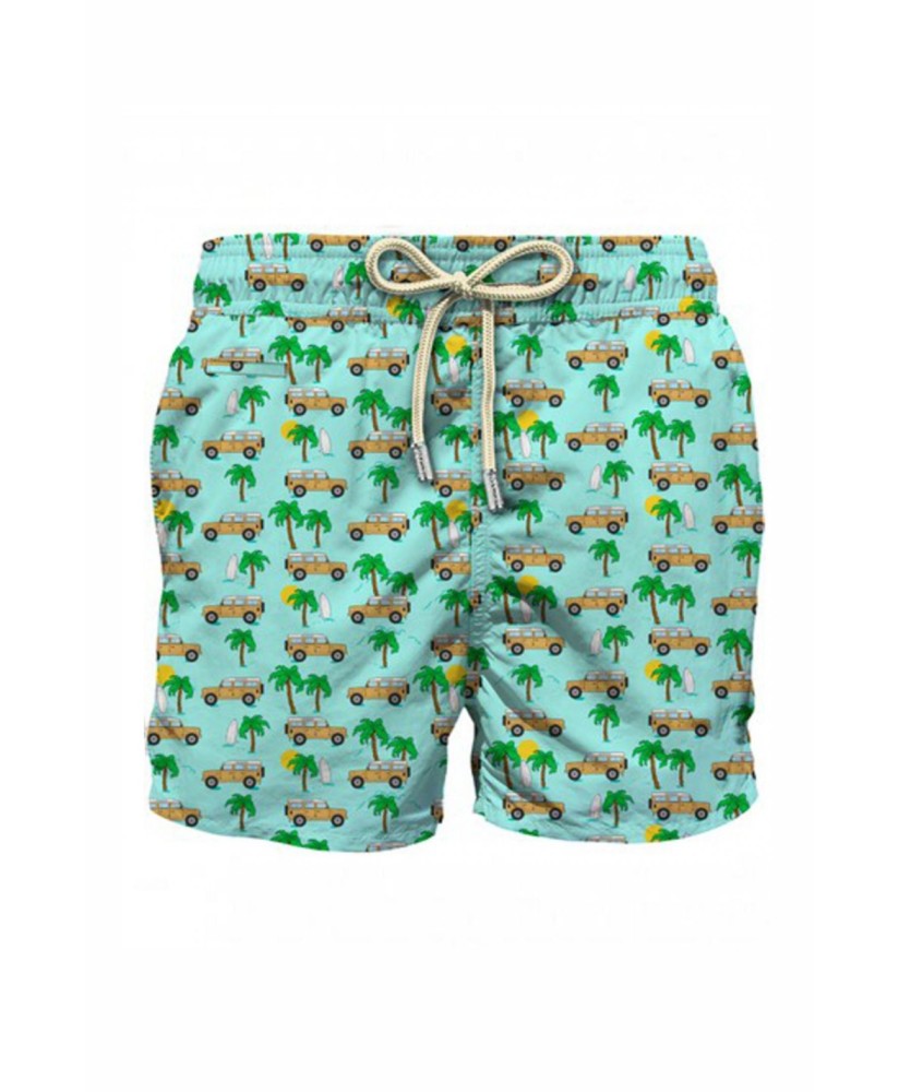 Lightweight fabric swim shorts road car