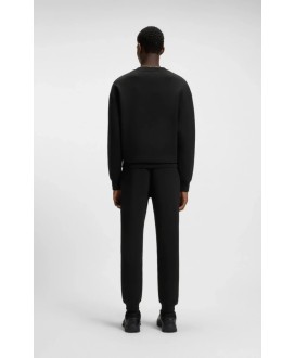 Cotton tracksuit bottoms with stacked logo