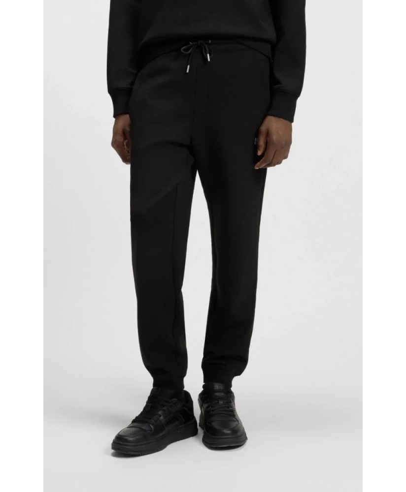 Cotton tracksuit bottoms with stacked logo