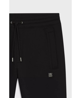 Cotton tracksuit bottoms with stacked logo