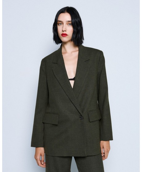 Σακάκι oversized με τσέπες