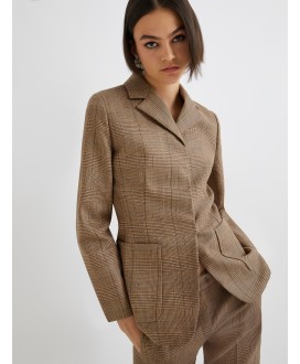 Slim-fit wool jacket