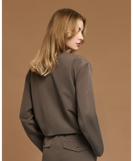 Τζάκετ κοντό με τσέπες