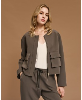 Τζάκετ κοντό με τσέπες