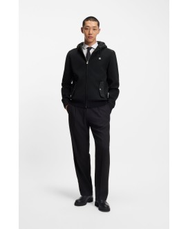 Regular-fit jacket in mixed materials