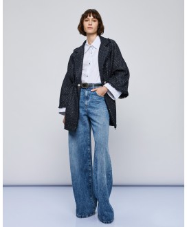 Τζάκετ tweed με lurex