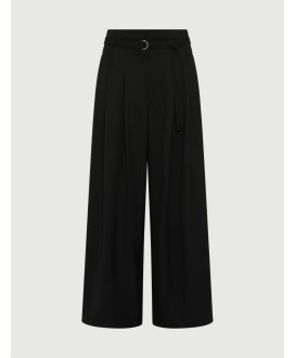 High-waisted trousers - BLACK