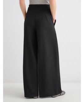 High-waisted trousers - BLACK