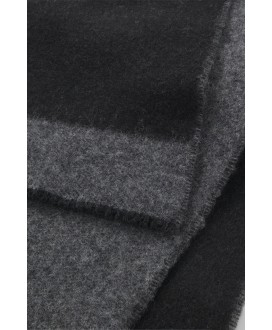 Wool-blend scarf with stacked logos