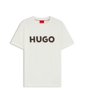 Herringbone-logo T-shirt in cotton jersey